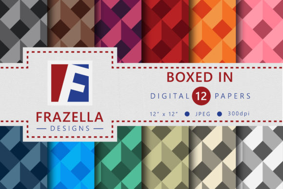 Boxed In Geometric Digital Paper Set: A Strategic Tool for Creative and Professional Success