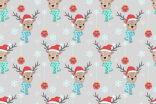 Christmas Deer with Snow Pattern: A Strategic Design Asset for Creativity and Branding