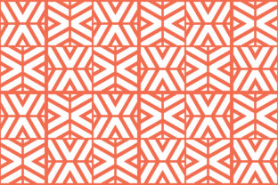 Coral Block Tile Pattern