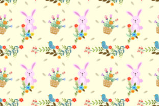 Cute Bunny and Flowers Seamless Pattern: A Versatile Design Asset