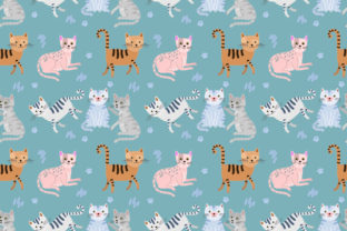 Cute Cat Seamless Pattern: A Versatile Design for Creative Projects
