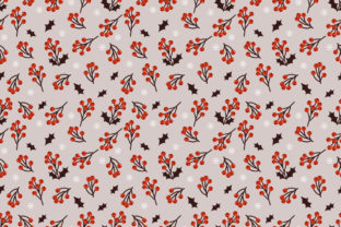 Cute Christmas Berries Seamless Pattern
