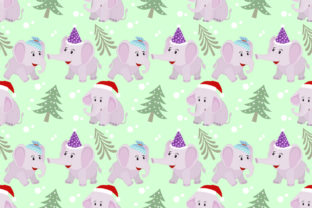 Cute Christmas Elephant Seamless Pattern: A Creative Resource for Designers and Entrepreneurs