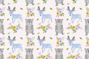 Deer, Bear and Flowers Pattern: A Versatile Design for Creativity and Innovation