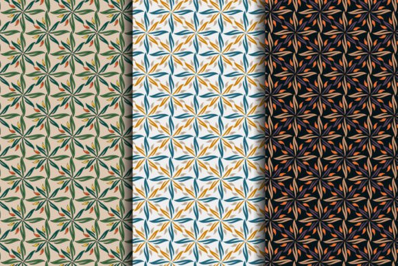 Leaf Pattern Pastel Vectors