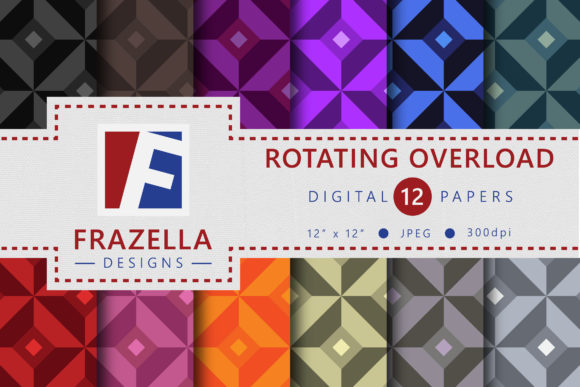 Rotation Overload Digital Papers Set