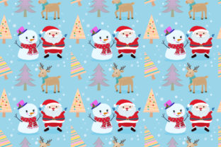 Santa, Snowman and Deer Pattern: A Versatile Design for Creative Projects