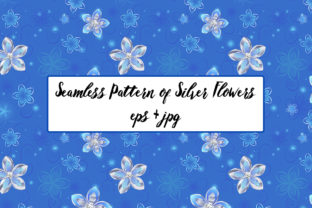 Seamless Pattern of Silver Flowers: A Fusion of Elegance and Creativity
