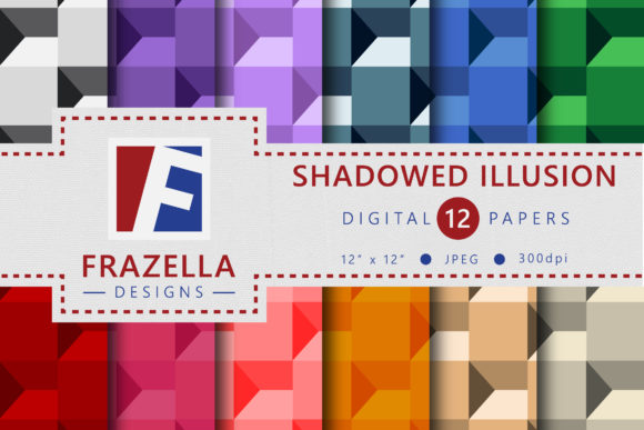 Shadowed Illusion Digital Papers Set – A Game-Changer for Creative Designers