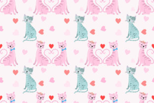 Valentines Cat Seamless Pattern: A Versatile Design Asset for Creative Projects